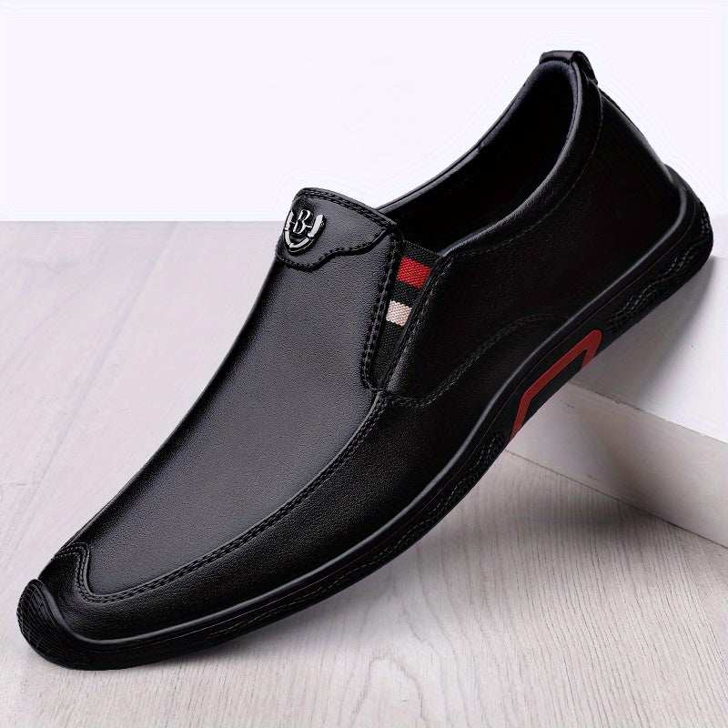 Men's Slip On Leather Shoes Smart Casual Walking Shoes