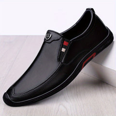Men's Slip On Leather Shoes Smart Casual Walking Shoes
