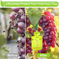 Reusable Outdoor Fly Traps Hanging Fly Catcher Non Toxic Fly Repellent