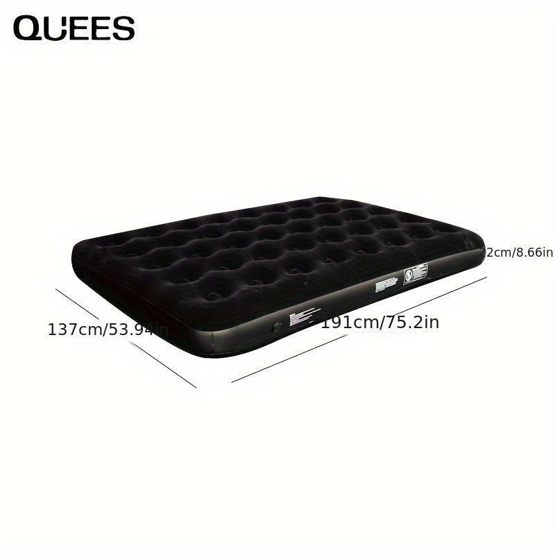 Portable Inflatable Mattress with 2 Pillows for Camping and Home Use