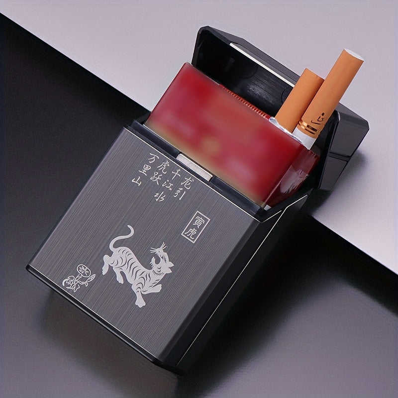 Metal Aluminum Cigarette Case 20 Pack Capacity Slim Anti-pressure Flip Cover