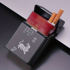 Metal Aluminum Cigarette Case 20 Pack Capacity Slim Anti-pressure Flip Cover