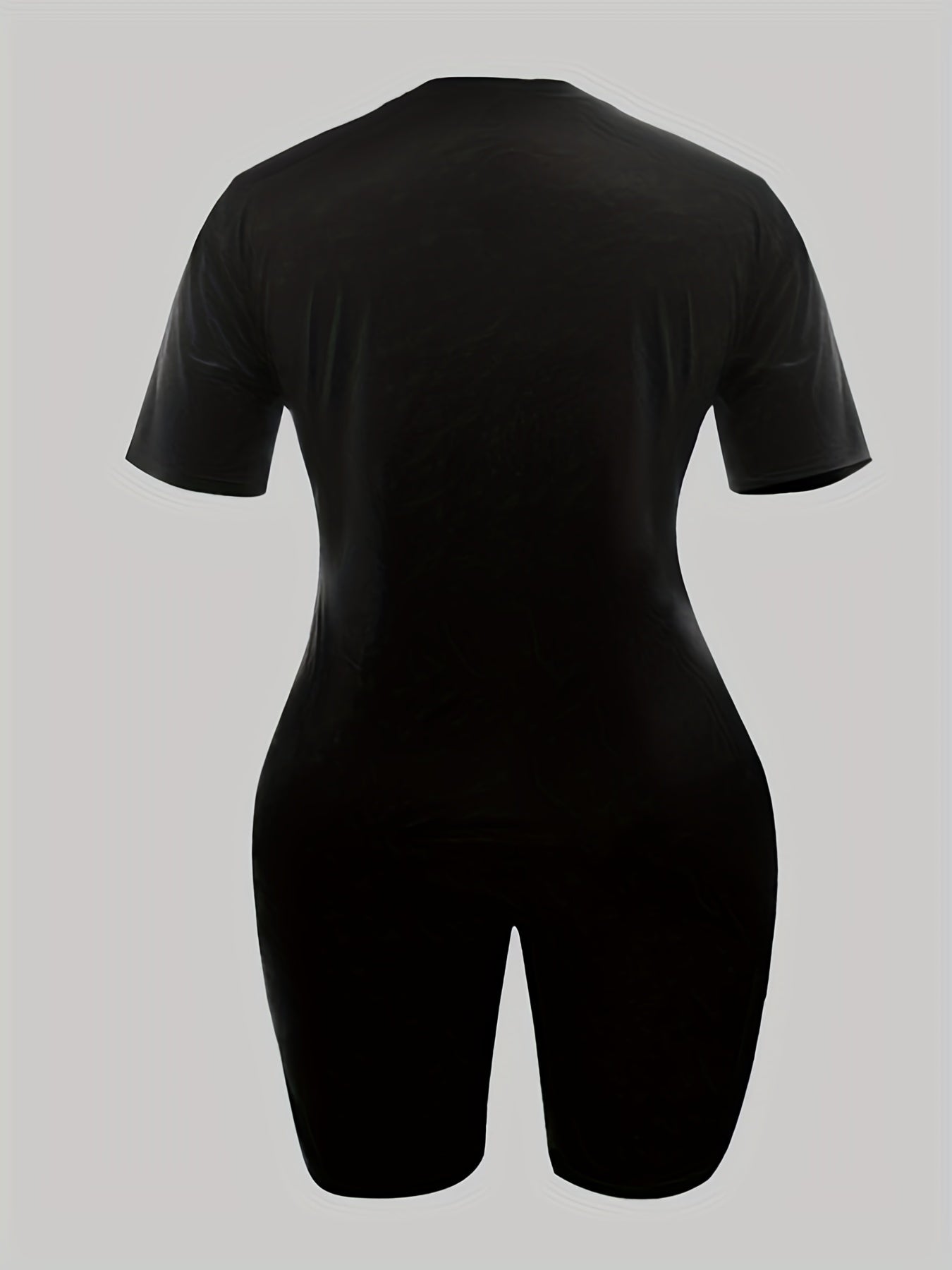 2pcs Casual Sports Suit Crew Neck Sports Tee & Shorts