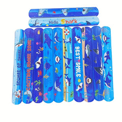 36pcs Shark Slap Bracelet Underwater Party Bracelets Shark Birthday Party Favor