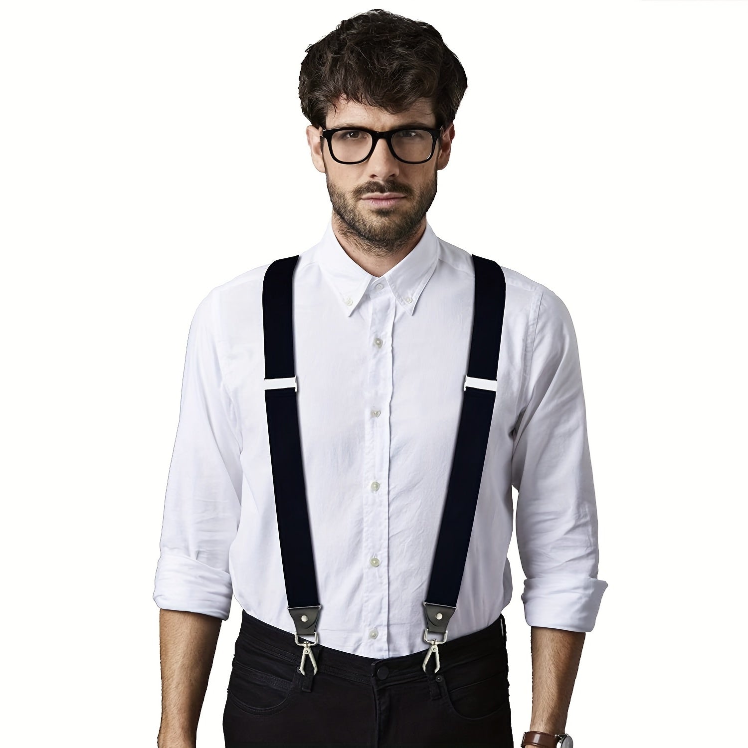 Men's Adjustable Elastic Suspenders Heavy Duty Work