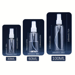 Portable Plastic Perfume Atomizer Mini Spray Bottle 30ml 60ml