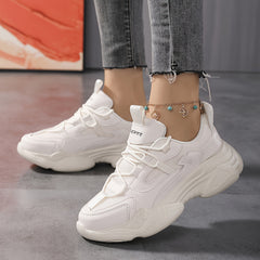 Women's Thick-soled Running Shoes Lightweight Comfortable Anti-skid Sneakers