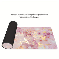 Marble Pattern Rubber Large Non Slip Mouse Pad for Office Home Computer Desk