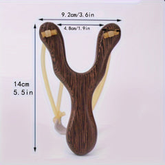 High Precision Wooden Slingshot Toy Outdoor Play Rubber Band