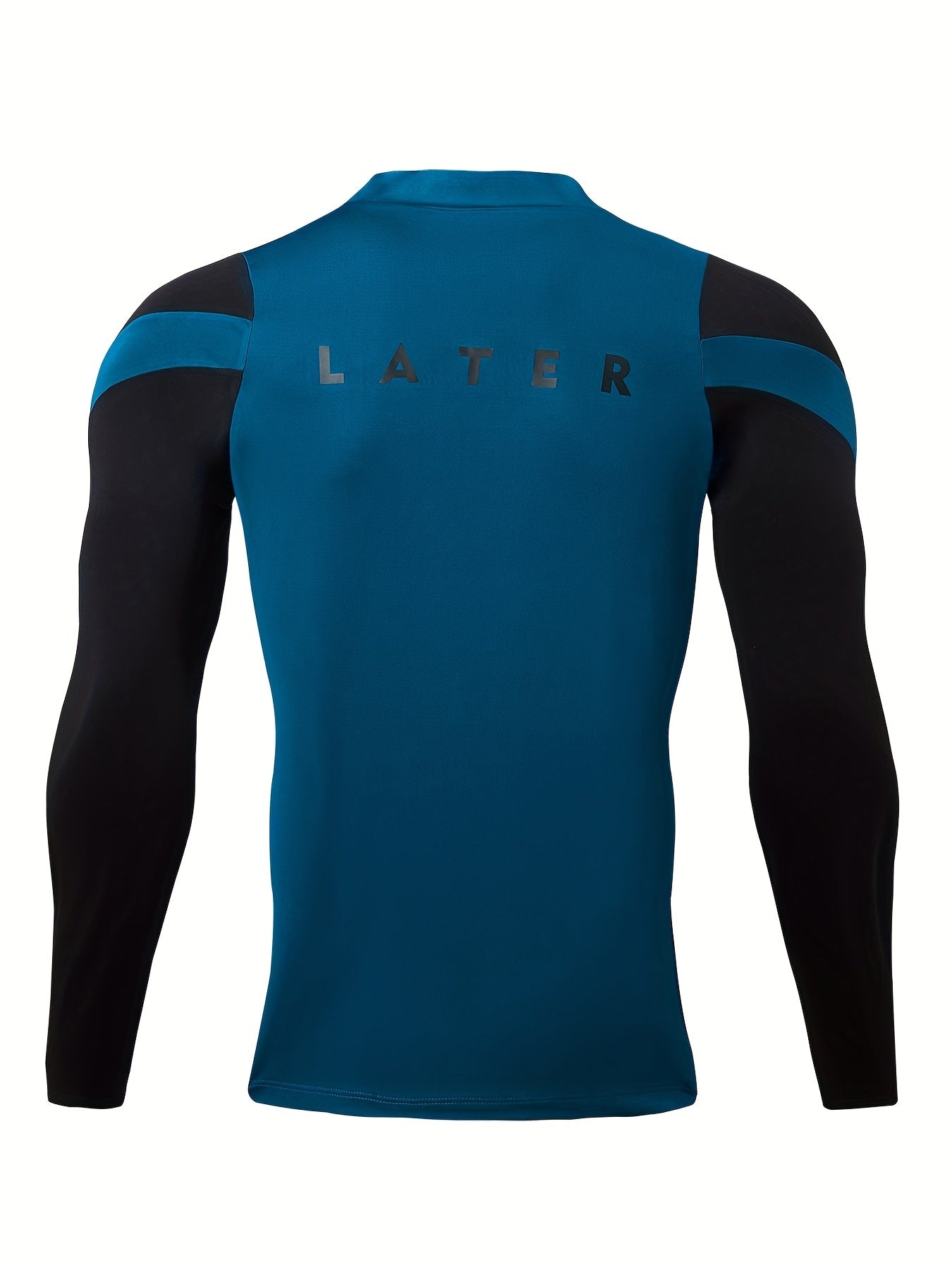 Men's High Stretch Sports Sweatshirt - Crew Neck Zip Up Shirt