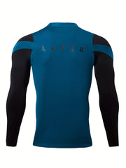 Men's High Stretch Sports Sweatshirt - Crew Neck Zip Up Shirt