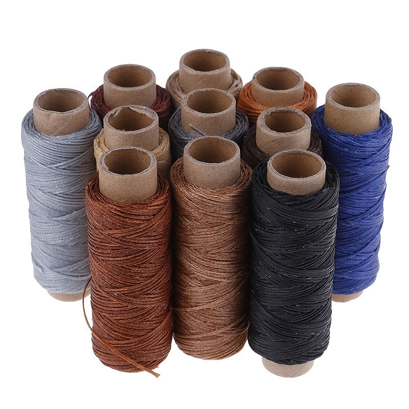 50m 1968inch Leather Sewing Flat Waxed Thread 150D