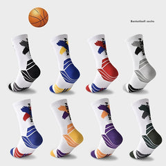 3 Pairs Men's Mid Crew Sport Socks Nylon Blend Sweat Absorbing Comfy Breathable
