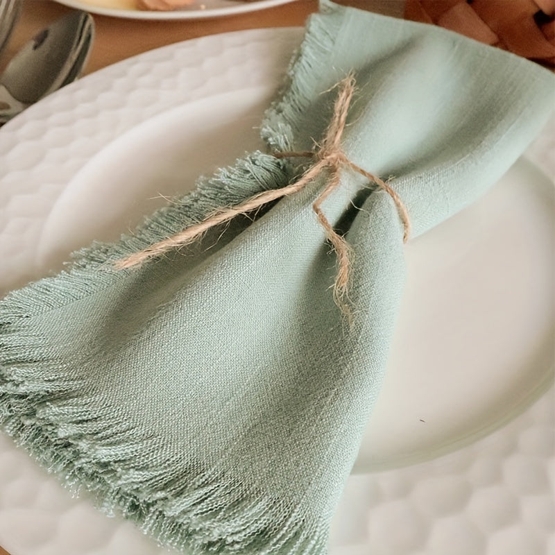 Soft Linen Cotton Napkins for Dinner Tea and Parties - Home Decor and Festivals