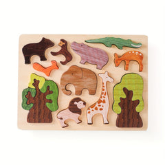 Wooden Forest Animals 3D Puzzle Educational Toy