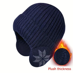 Outdoor Ear Protection Knitted Wool Hat for Autumn and Winter