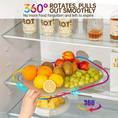 360 Degree Rotating Refrigerator Storage Organizer Turntable