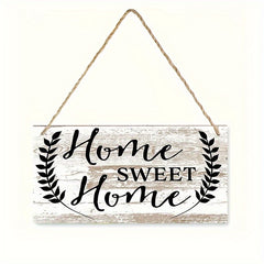 Warm Wooden Wall Door Hanging Ornament Square Wood Sign Hanging Sign