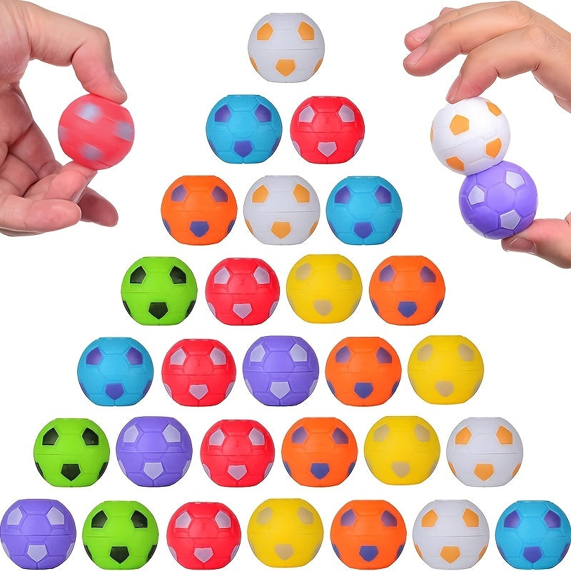 Football Fidget Spinner Silicone Vent Toy Anxiety Relief Key Chain
