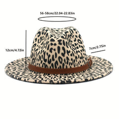 Leopard Jazz Tweed Bowler Hat Unisex