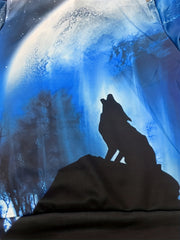 Boy's Wolf & Moon Graphic Hoodie Casual Outdoor 3D Print Sweatshirt