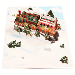 3D Pop up Christmas Card Merry Christmas Handcrafted Greeting Card