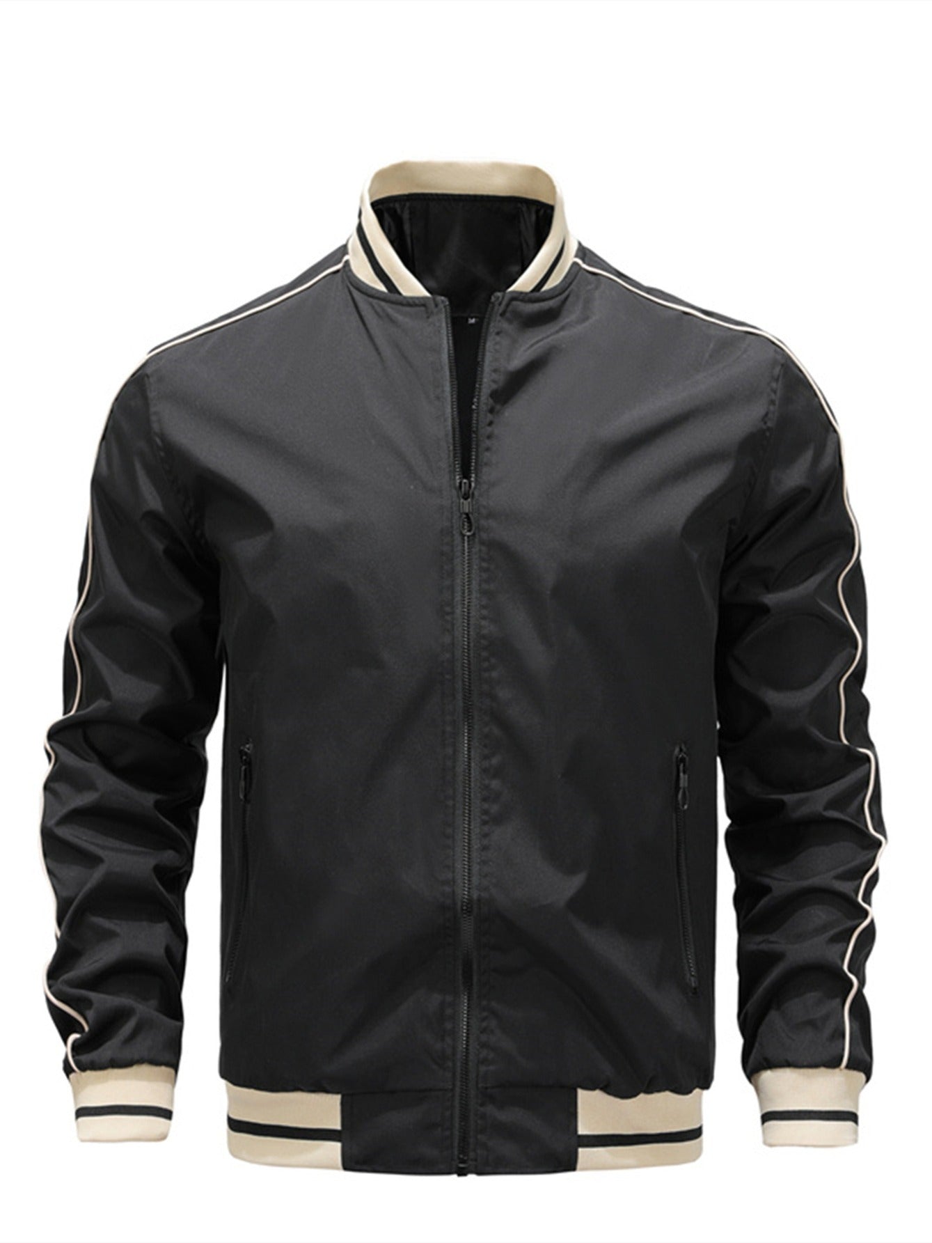 Men's Patchwork Jacket Baseball Large Size Loose Jacket