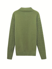 Knitted Cable Sweater Men's Casual Warm Pullover For Fall Winter