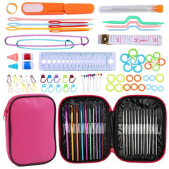 100pcs Crochet Set With Storage Box Ergonomic Knit DIY Hand Woven Craft Art Tool
