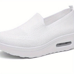 Women's Air Cushion Slip On Sock Shoes Casual Walking Shoes