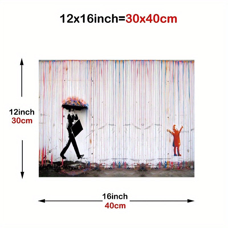 Graffiti Girl Canvas Wall Art Red Balloon Love Pictures