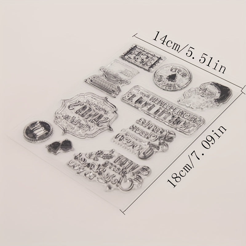 1pc Transparent Seal DIY Handbook Clip Book Stamp For Card Making Decoration