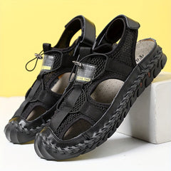 Men's Stitch Detail Sandals Non Slip Hiking Trekking Beach Shoes