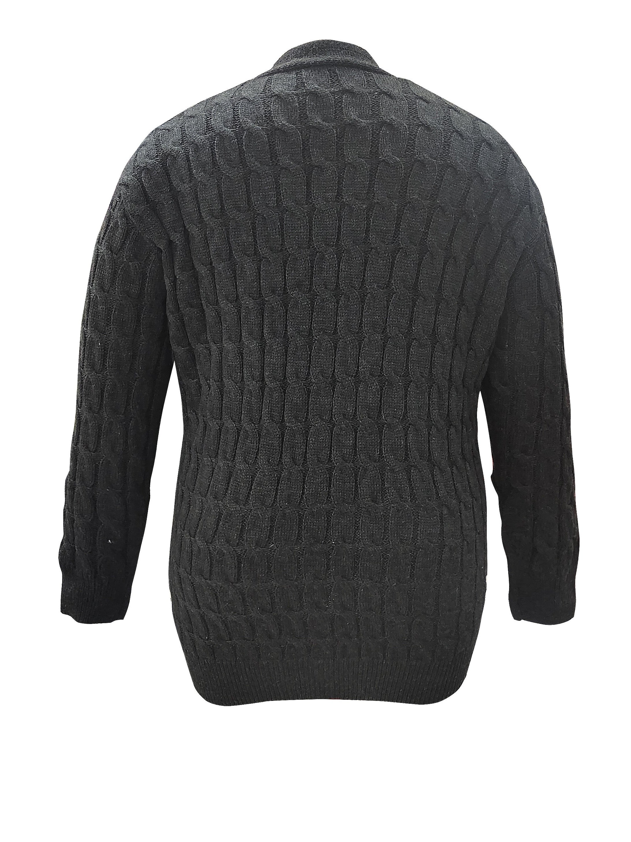 Solid Cable Button Up Cardigan