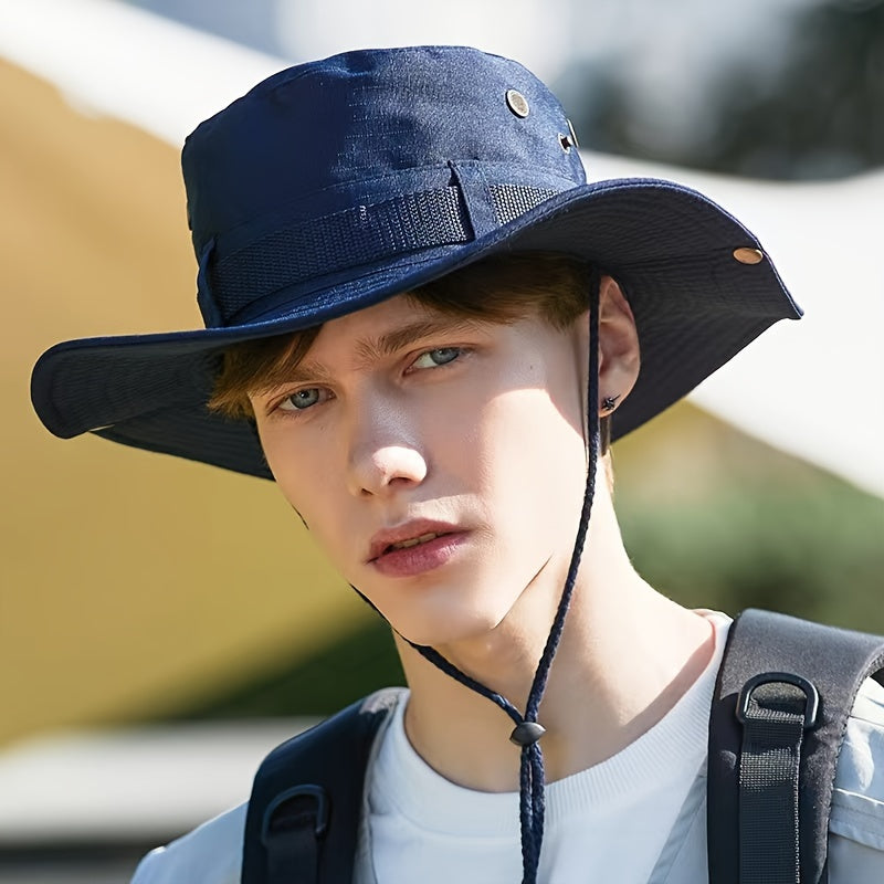 Men's Wide Brim Sun Hat for Outdoor Activities