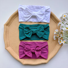 Nylon Soft Elastic Bow Headband for Baby