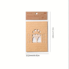 5pcs Letterpress Embossed Hollow Collage Card Time Exclusive Series