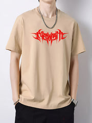 Men's Crew Neck Vintage T Shirt Casual Top for Spring Summer