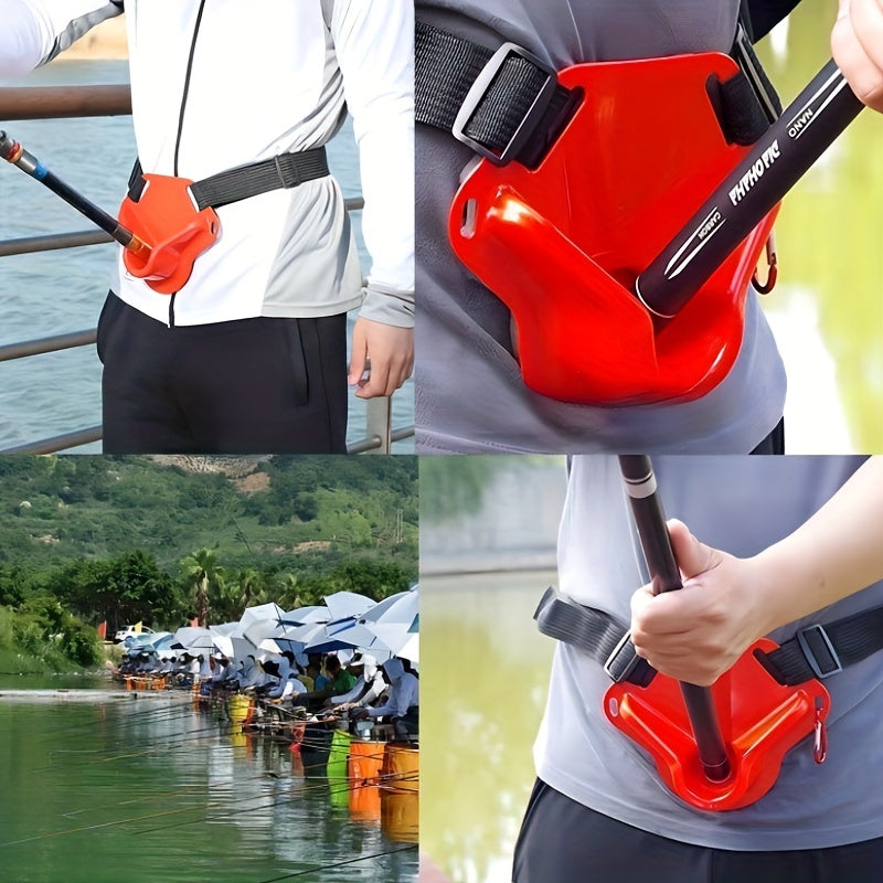 Adjustable Fishing Belt w/ Rod Holder for Sea & Boat Fishing