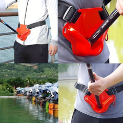 Adjustable Fishing Belt w/ Rod Holder for Sea & Boat Fishing