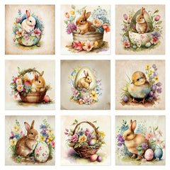 Easter Wine Bottle Sticker Rabbit Carnival Party Decoration Sticker