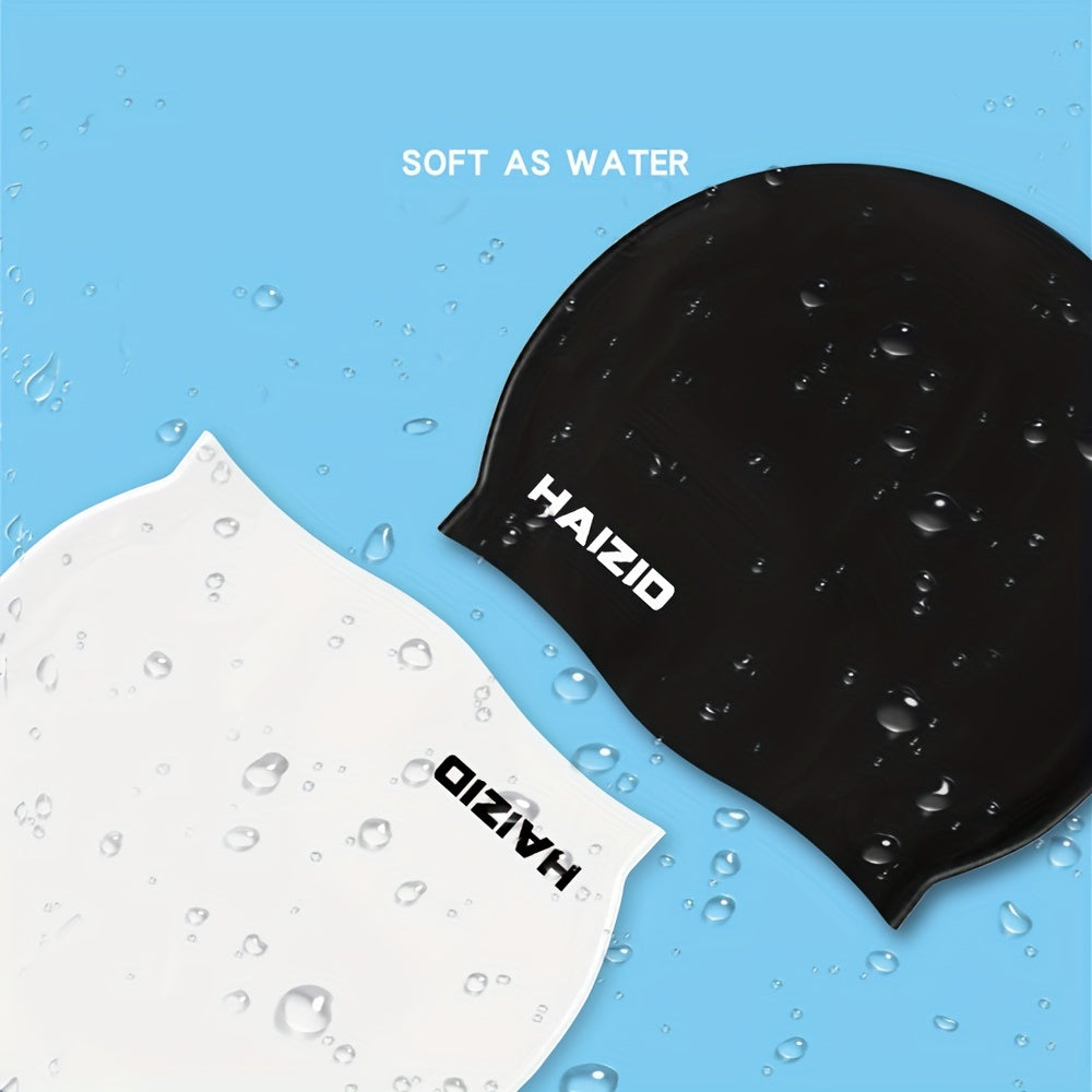 Silicone Swimming Cap for Adults Waterproof Comfortable and Durable Large Size