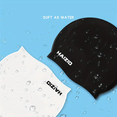 Silicone Swimming Cap for Adults Waterproof Comfortable and Durable Large Size