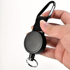 Telescopic Key Chain Carabiner Retractable Anti-lost Keychain for Outdoor