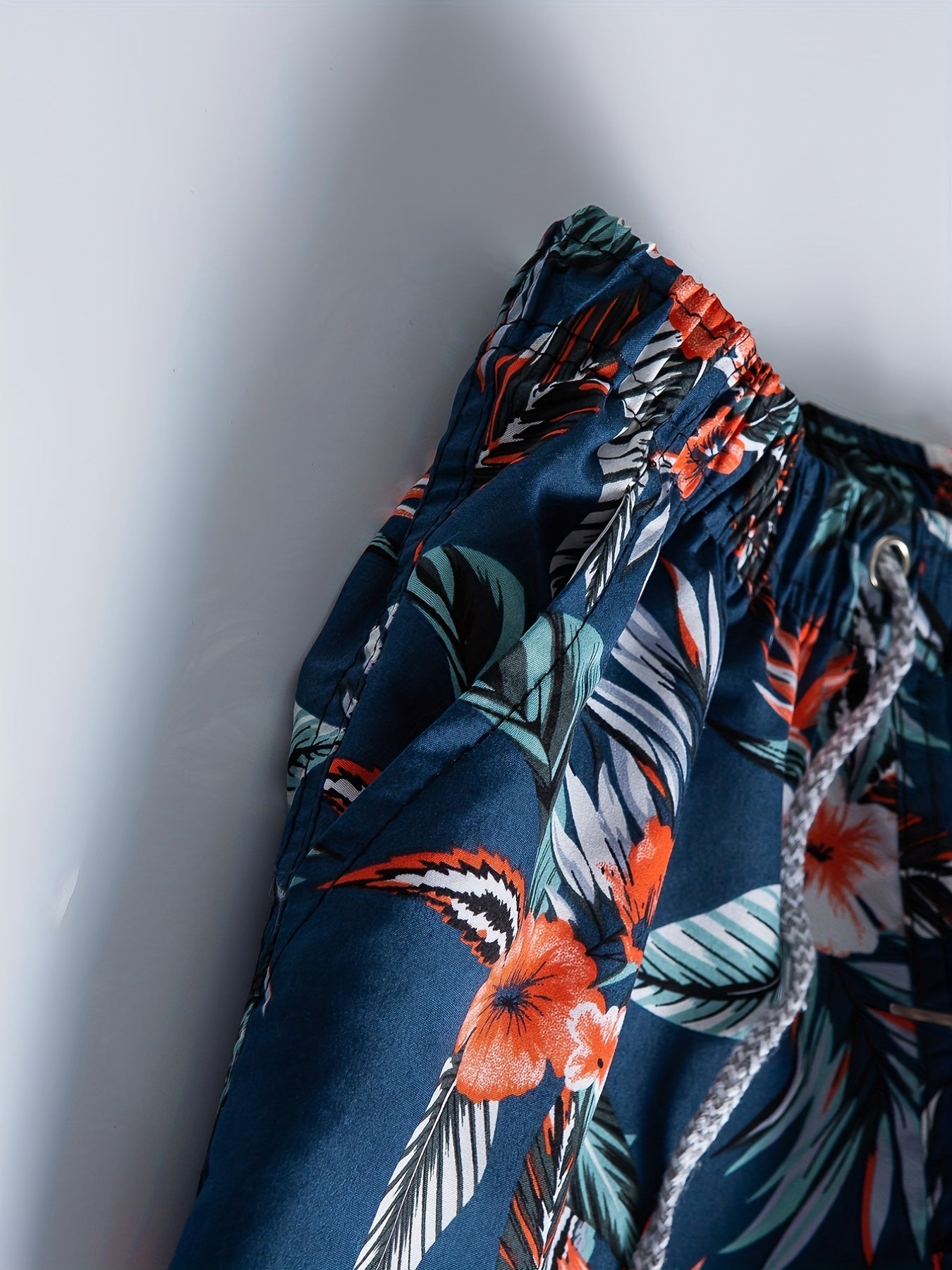 Quick Dry Floral Print Swim Trunks for Men