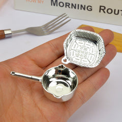 Mini Dining Kitchen Toy Cooking Pot with Vermicelli Tinfoil Pot