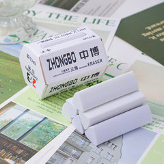 6pcs Chip Erasers Non Toxic Quick Erase Safe for School Office Art Crafts