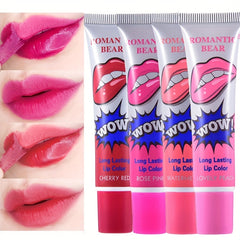 3PCS SET Peel Off Liquid Lipstick Waterproof Long Lasting Lip Gloss