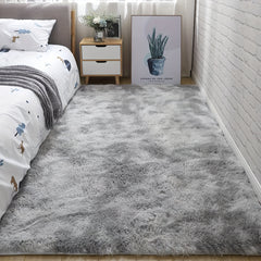 Soft Area Rugs Fluffy Shag Plush Tie Dyed Living Room Carpet