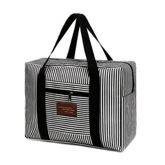 Foldable Carry On Travel Duffel Bag Lightweight Stripes Print Storage Weekender